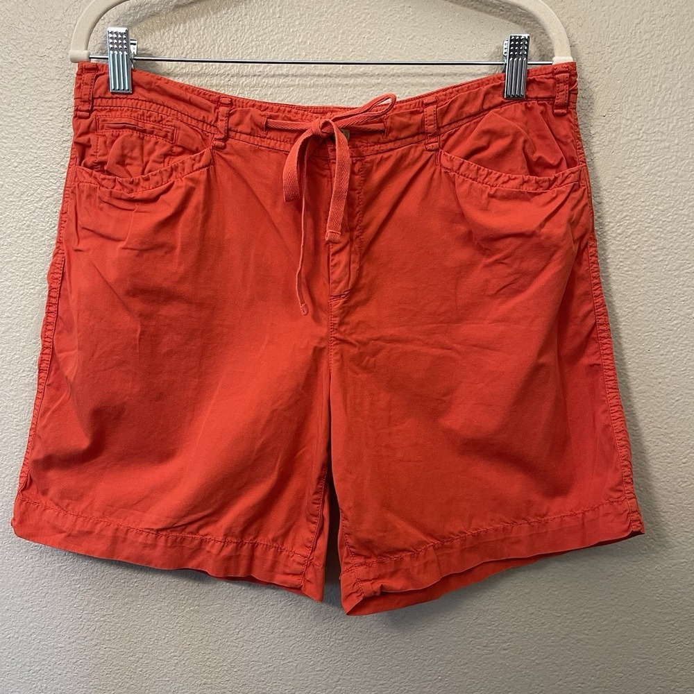 Lauren‎ Ralph Lauren Summer Casual Cotton Shorts Vibrant Red-Orange Size 10